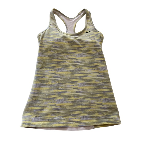NIKE DRI-FIT Racerback Tank Top with Shelf Bra Women's Size XS - Picture 1 of 6
